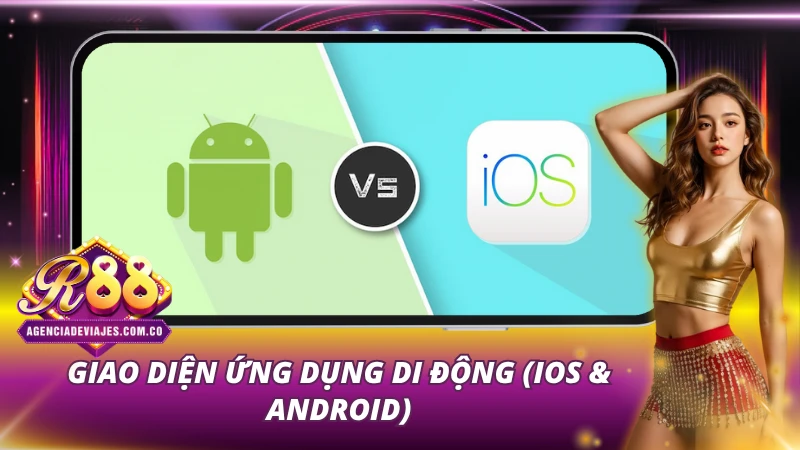 Giao diện của app R88 mượt mà trên di động